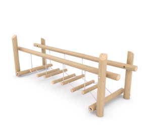 Игровой комплекс с мостиком из робинии арт. SHLG-01.02