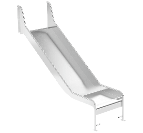 Горка из нержавеющей стали, прямая, открытая, высота 1200 мм
