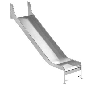 Горка из нержавеющей стали, прямая, открытая, высота 1 500 мм арт. SHPP-1500.690