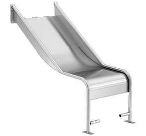 Горка из нержавеющей стали, прямая, открытая, высота 900 мм арт. SHPP-600.455