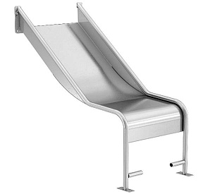 Горка из нержавеющей стали, прямая, открытая, высота 900 мм арт. SHPP-600.455