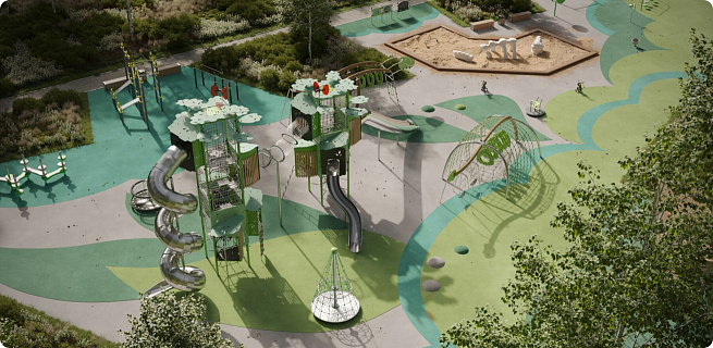 Материалы для детских площадок: какой выбрать? Полное сравнение дерева, металла, пластика и резины